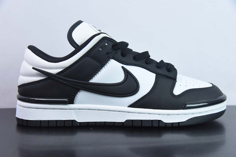 Tênis SB Dunk Low – Modelo “Twist Panda” (Preto/Branco) – Design Contrastante