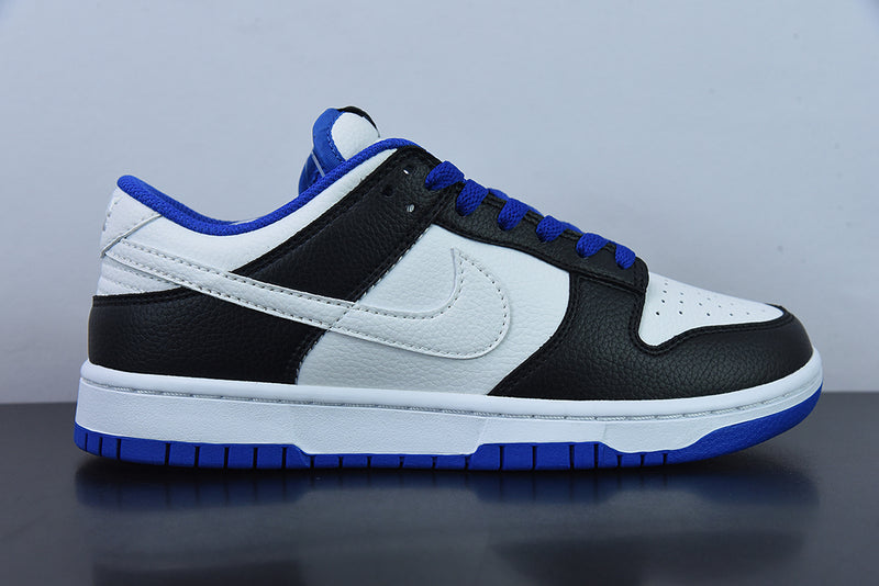 Tênis Dunk Low – Modelo “Game Royal” (Branco/Preto/Azul Royal)
