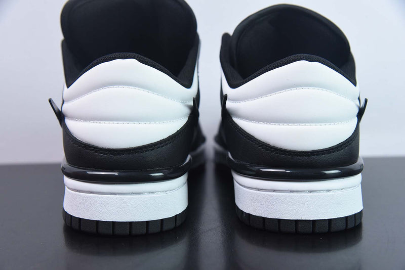 Tênis SB Dunk Low – Modelo “Twist Panda” (Preto/Branco) – Design Contrastante