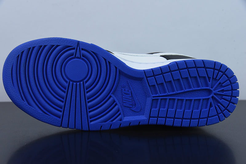 Tênis Dunk Low – Modelo “Game Royal” (Branco/Preto/Azul Royal)
