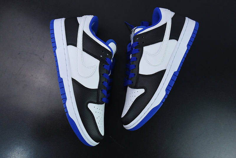 Tênis Dunk Low – Modelo “Game Royal” (Branco/Preto/Azul Royal)