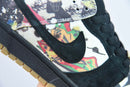 Tênis SB Dunk Low – Modelo “Rammellzee” (Preto/Branco) – Colaboração Supreme