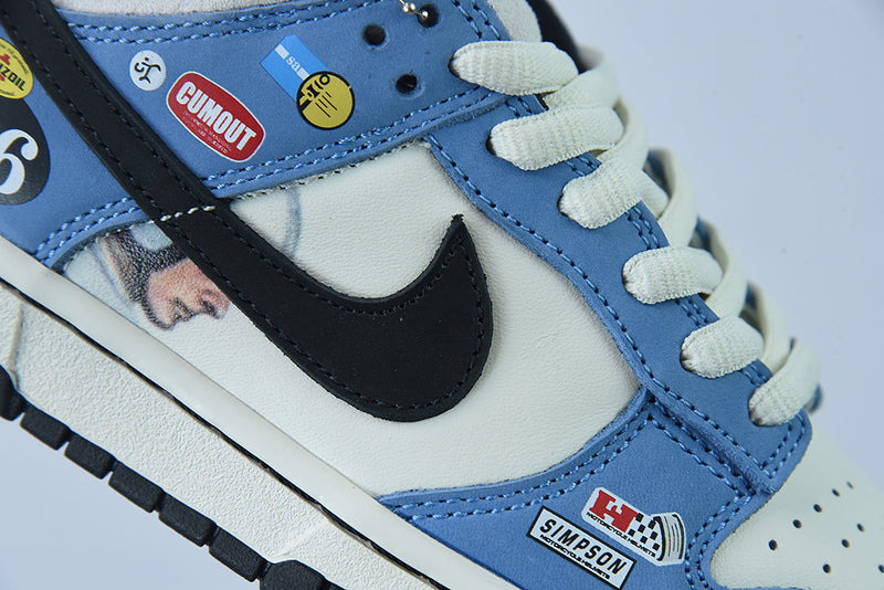 Tênis SB Dunk Low – Modelo “AE86” (Preto/Branco)