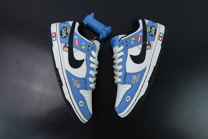 Tênis SB Dunk Low – Modelo “AE86” (Preto/Branco)