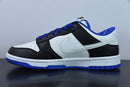 Tênis Dunk Low – Modelo “Game Royal” (Branco/Preto/Azul Royal)